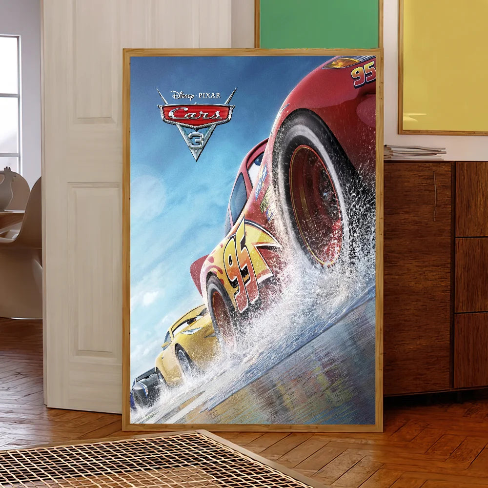 Cartoon C-ars 3 Poster Prints Wall Sticker Bedroom Living Office Home Room Decoration Painting Self Adhesive