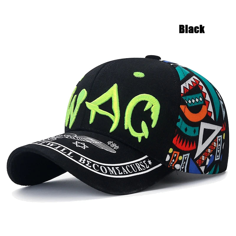Letter Embroidery Cotton Adjustable Baseball Cap Sun Hat Trucker Caps Dad Hats
