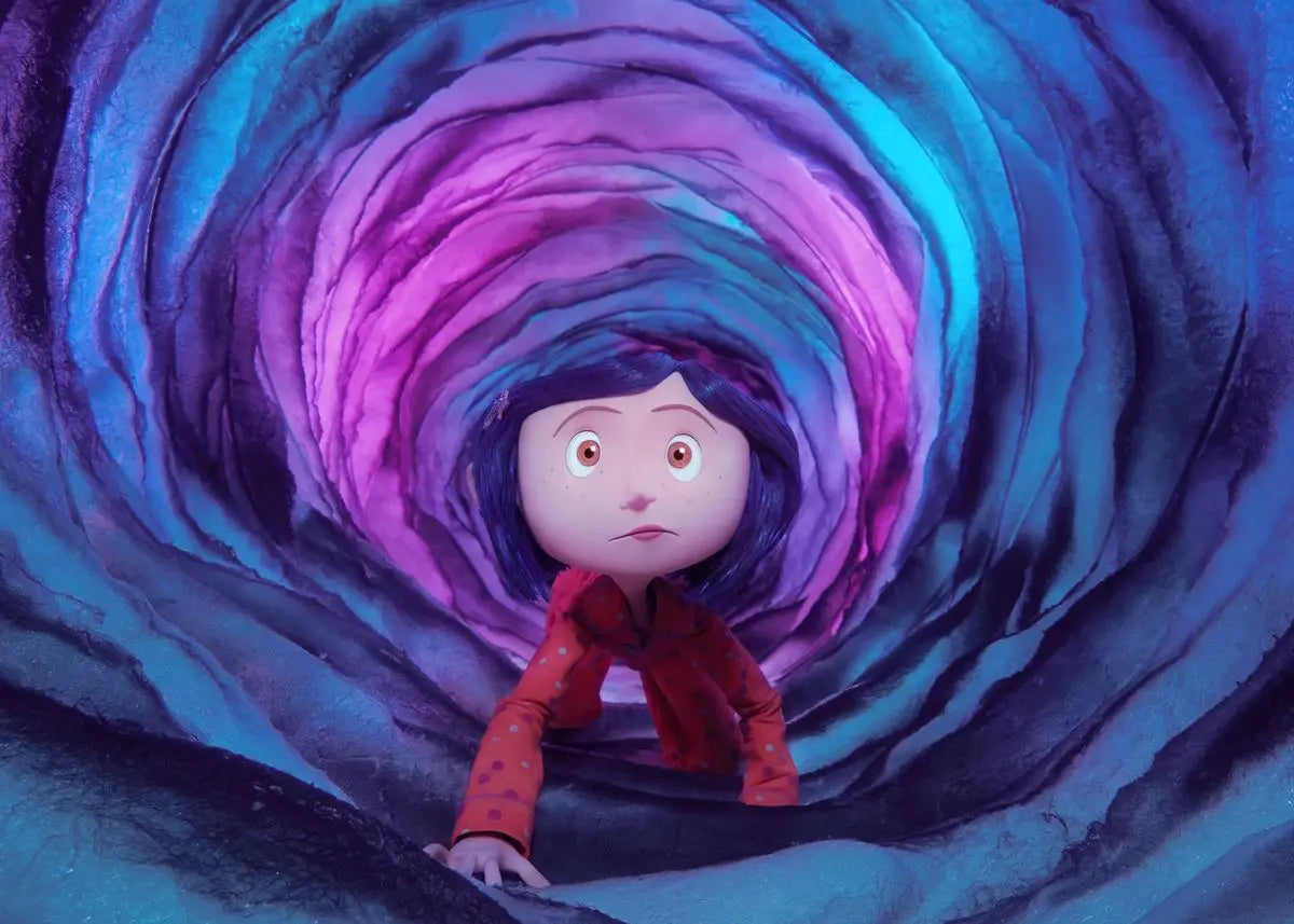 Anime Movie Coraline Poster and Print Cartoon Horror Witch Quotes Canvas Painting Wall Art for Aesthetics Living Room Home Decor