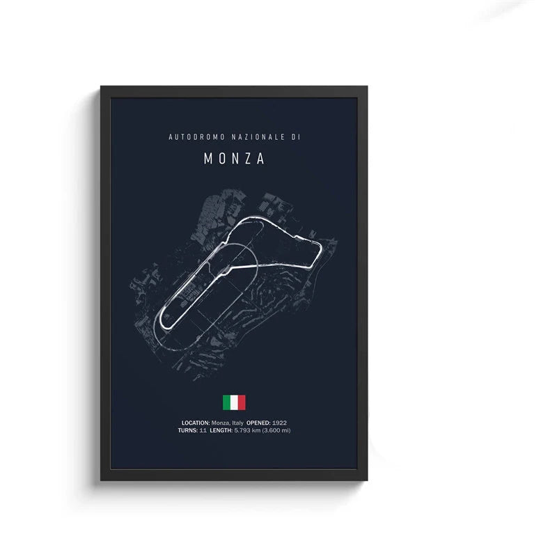 Formula 1 Internationa Track Circuit Canvas Painting F1 Wall Art Nordic Poster Aesthetic Motorsport Race Picture For Home Decor