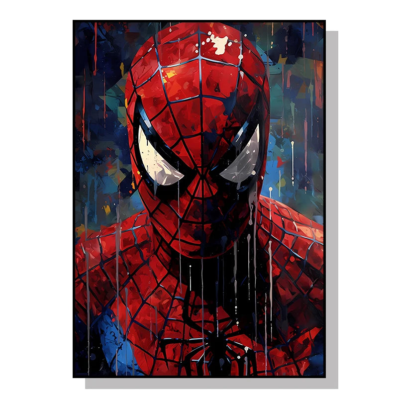 Marvel Movie Canvas Art Poster Anime Super Hero SpiderMan Iron Man Canvas Painting Home Wall Decor Prints and Children's Gifts