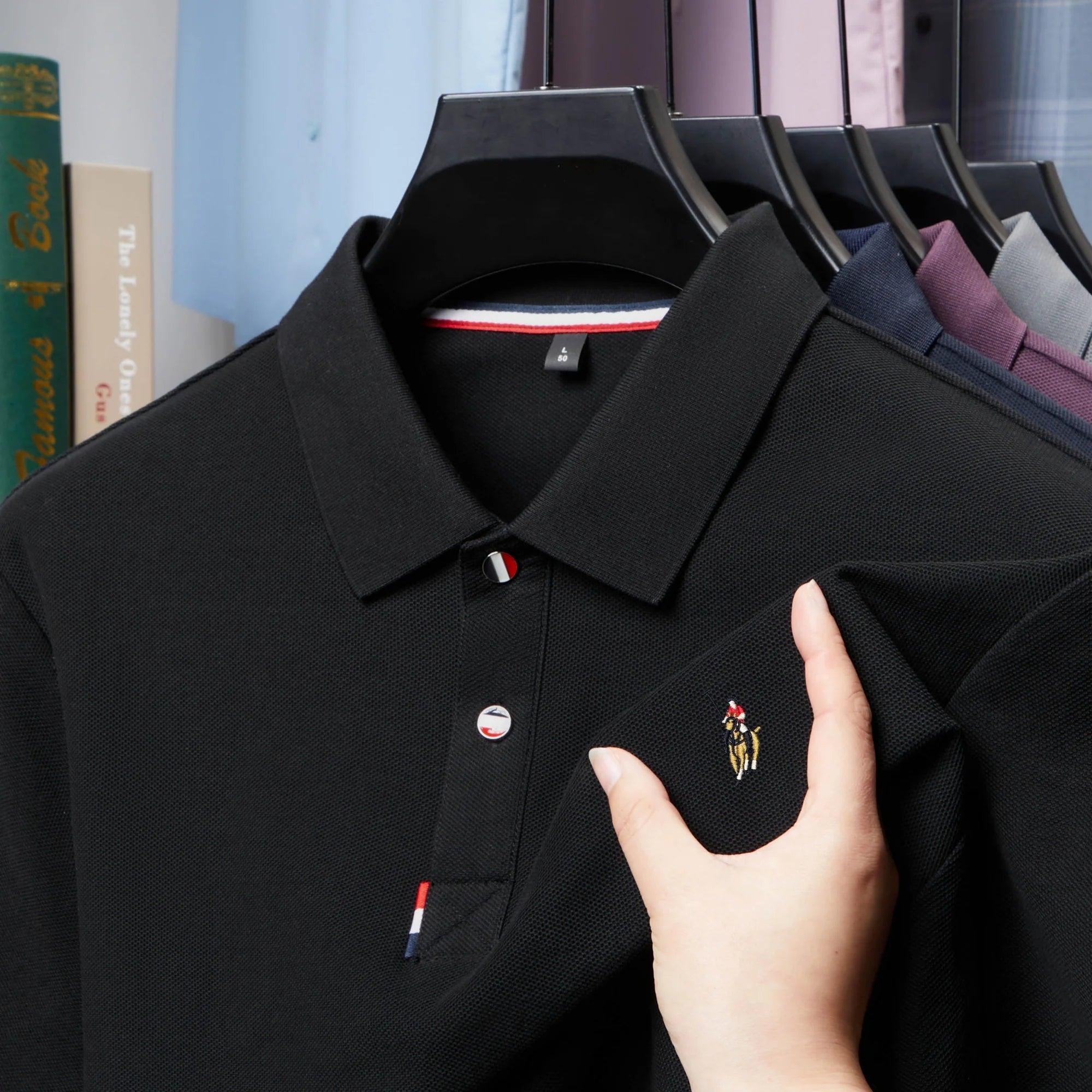 100% pure cotton men's high-end brand short sleeve polo shirt summer fashion hot selling pony embroidery golf top casual T-shirt