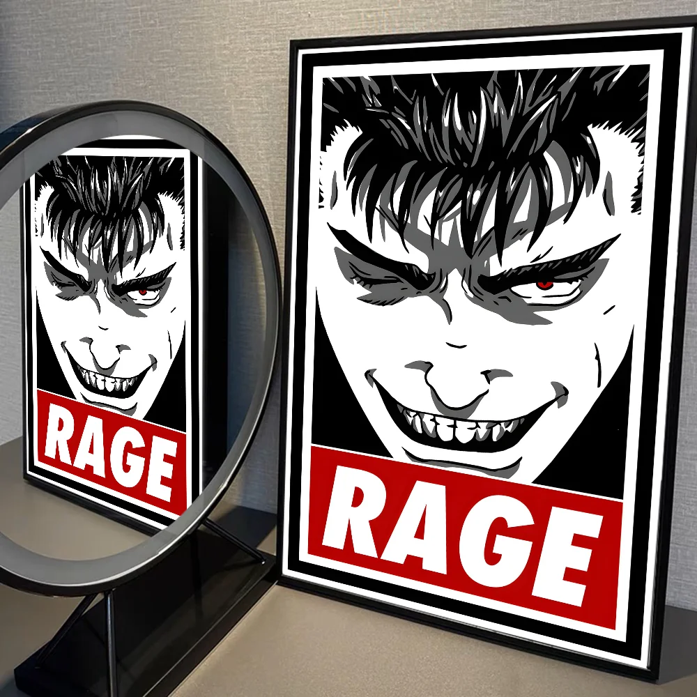 Amine BERSERK Poster Home Furnishing Highend Kraft paper Poster Wall Painting Study Home Living Room Decoration