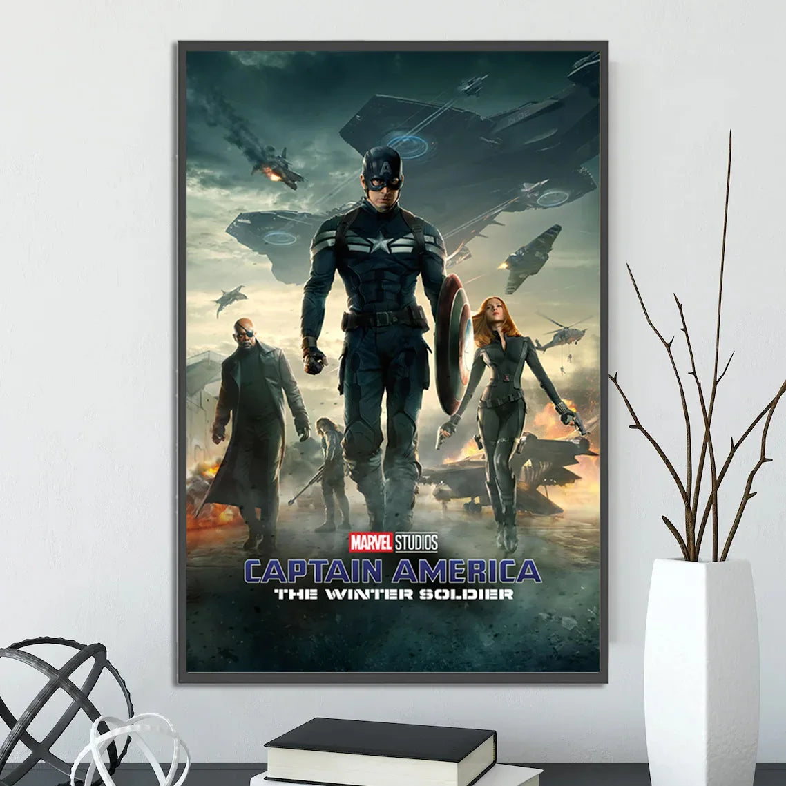 I-Iron Man M-Marvel Movie Poster Self-adhesive Wallpaper Figures Home Decoration Painting Wall T-Thor Art Bedroom Cartoons Decor