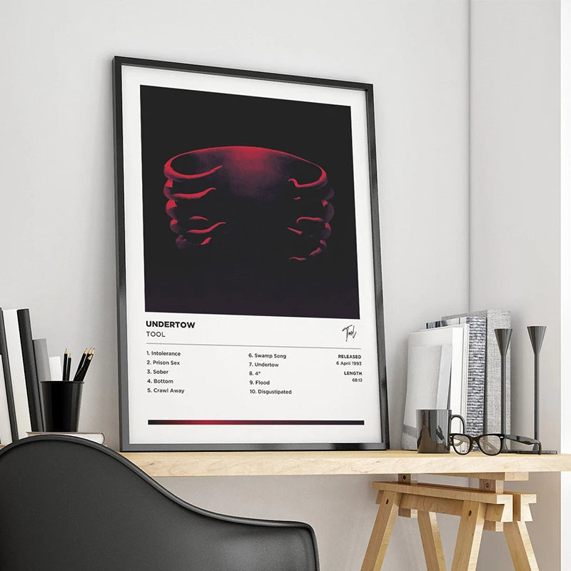 90s Rock Band Tool Poster Retro Music Album 10000 Days Lateralus Canvas Print Wall Art Picture Office Dorm Room Aesthetic Decor