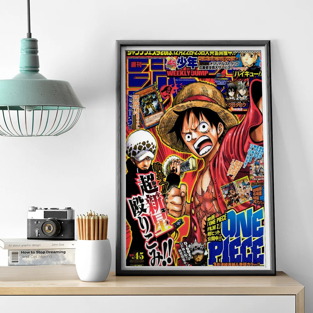 1pc One Piece Poster HD Posters Home Room Bar Cafe Decor Art Wall Painting Picture