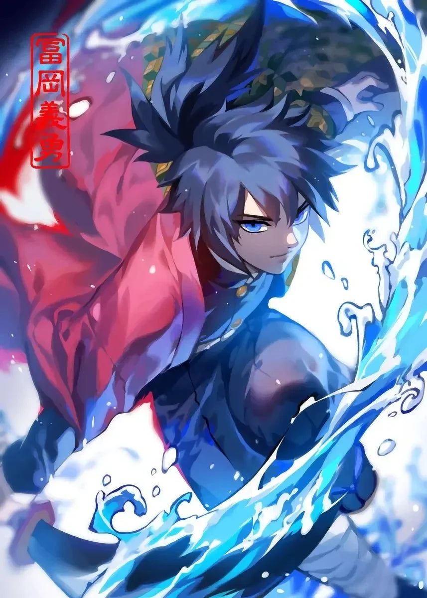 Classic Pop Anime Demon Slayer Kyojuro Rengoku Art Poster Canvas Painting Wall Prints Picture for Living Room Modern Home Decor