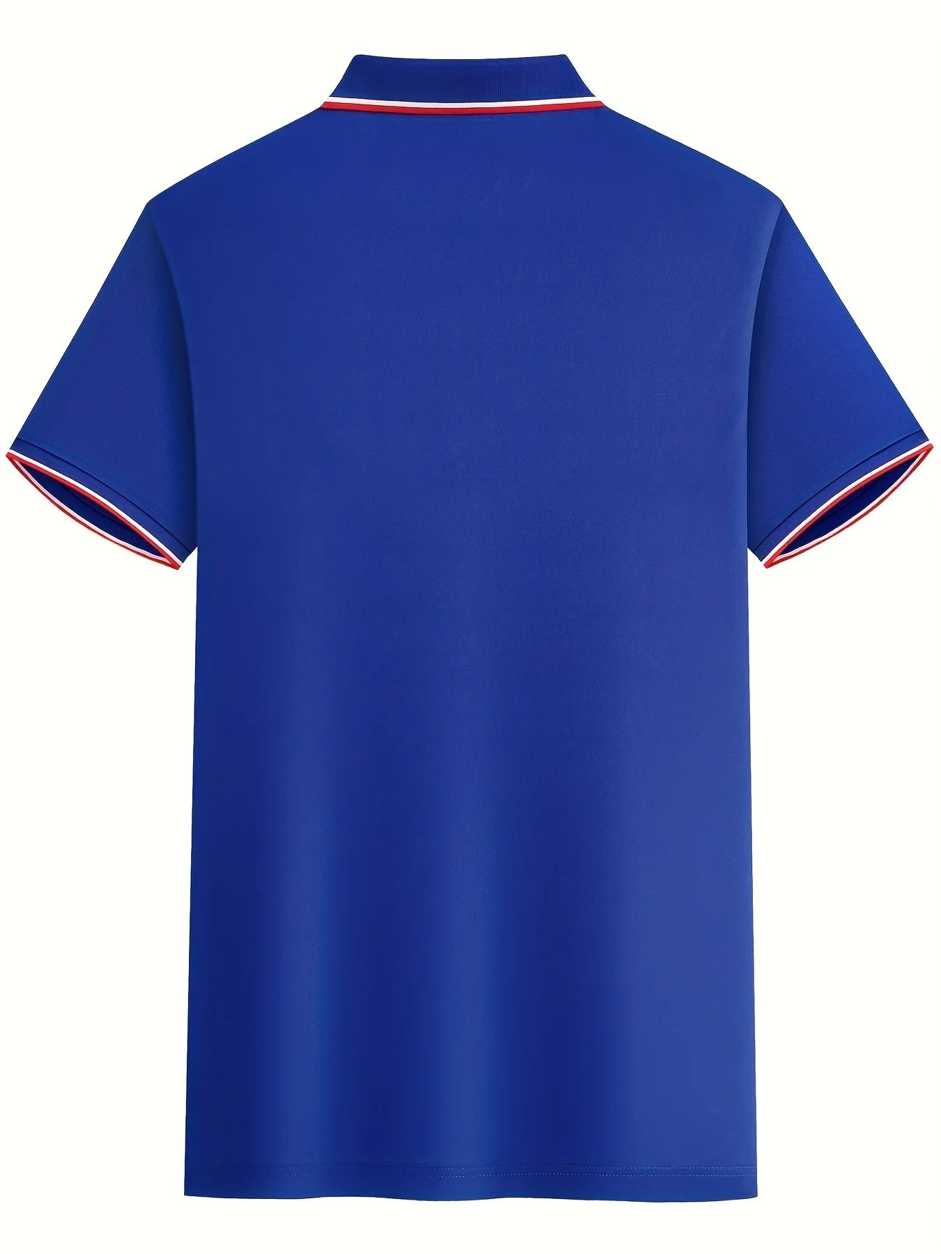 Men's Summer 100 Cotton Eagle Pattern Print Loose Large Casual Polo Collar Short Sleeve POLO Shirt Top