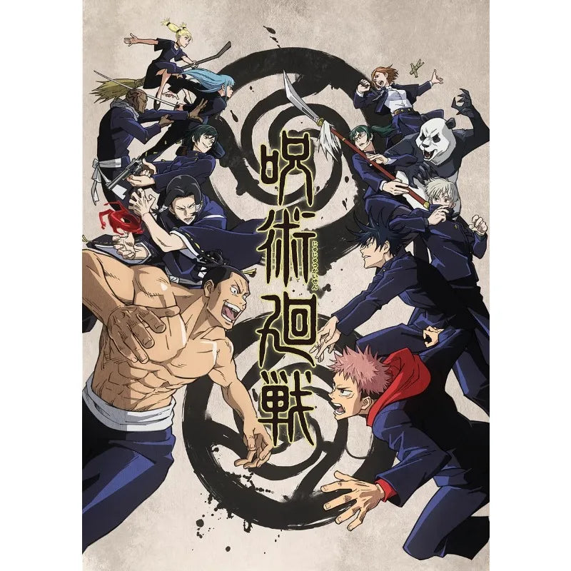 Modern Japan Anime Jujutsu Kaisen Poster and Print Comic Character Canvas Painting Wall Art Pcirtue for Living Room Home Decor