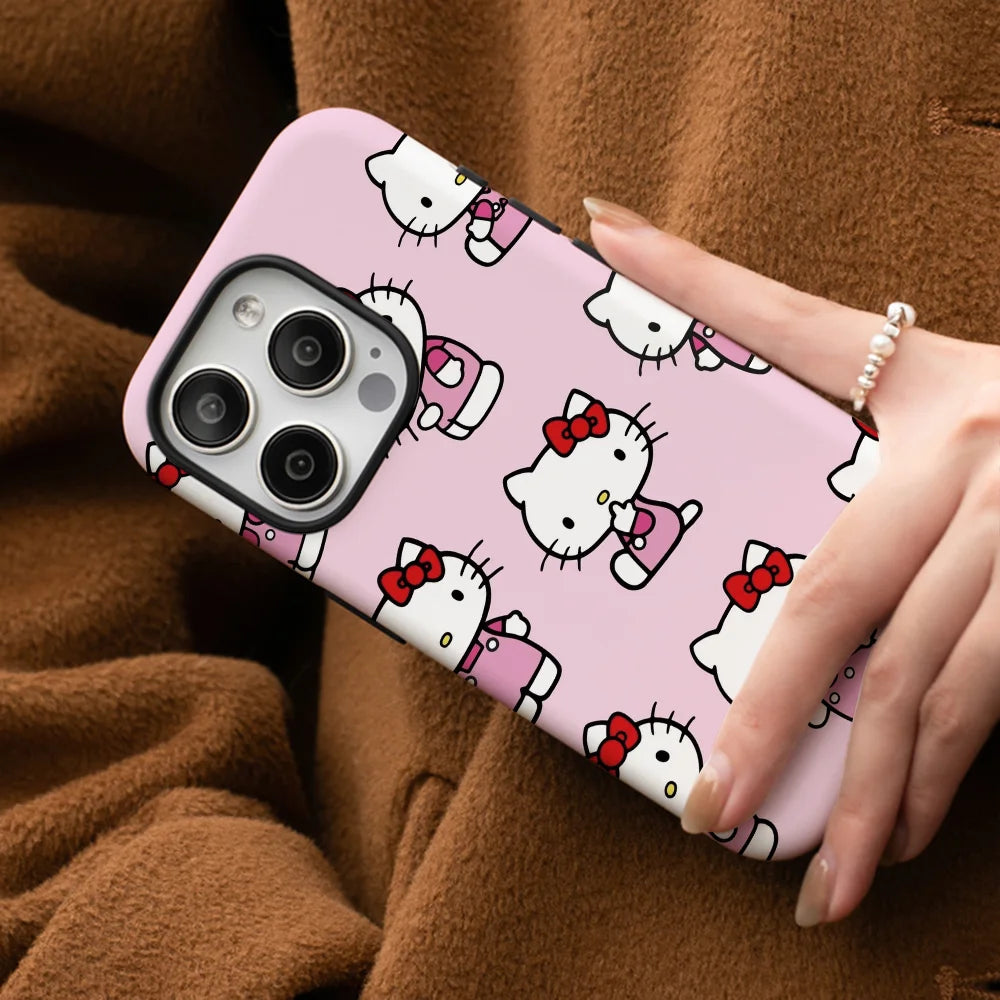 H-Hello K-Kitty Drop Phone Case Phone Case Film shell For iPhone 16 15 14 13 12 11 Pro Max Plus