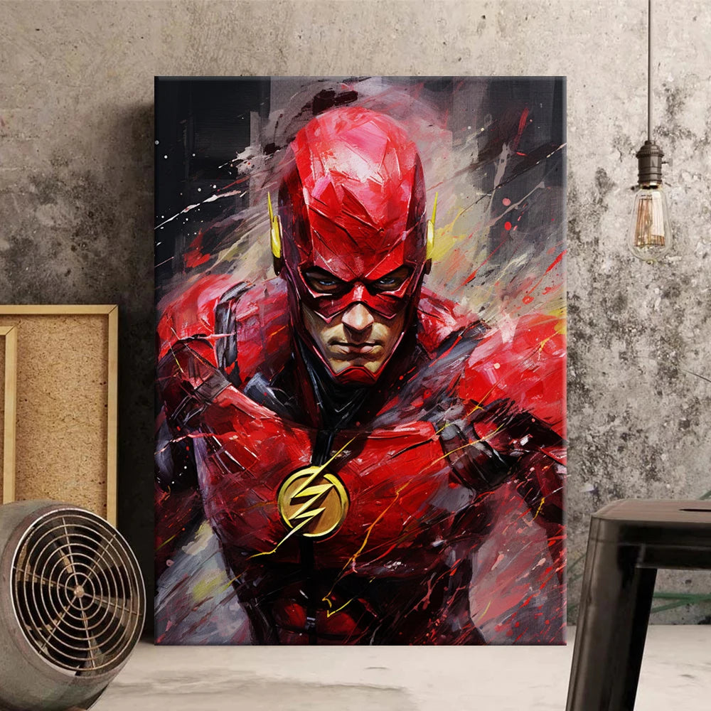 MINISO Poster Marvel Heroes Canvas Wall Art Print Spider-Man Captain America Hulk Art Mural Home Decor Birthday Christmas Gift