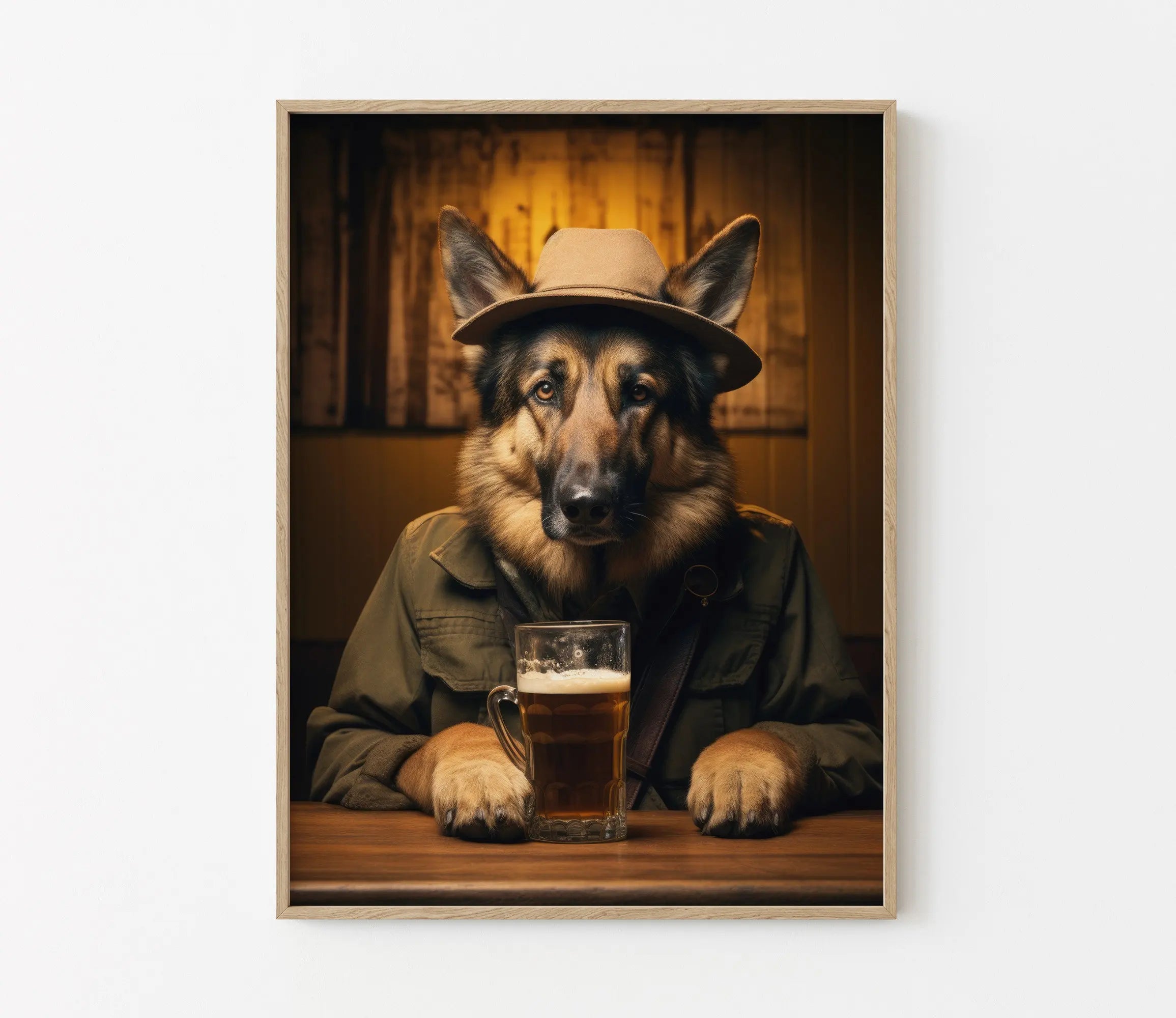 Funny Animals Drinking Beer Cat Koala Dog Poster Print Wall Art Pictures Canvas Painting Living Room Bedroom Home Decor Gift