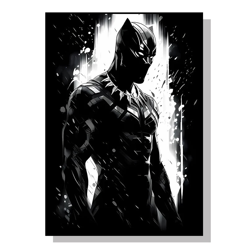 Marvel Movie Canvas Art Poster Anime Super Hero SpiderMan Iron Man Canvas Painting Home Wall Decor Prints and Children's Gifts