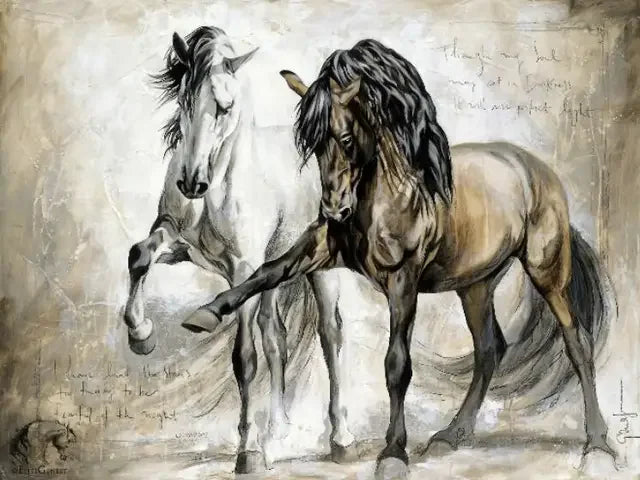 Wild Horse Running Canvas Painting Animal Steed Wall Art Posters and Prints for Home Decoration Modern Room Decor Cuadros