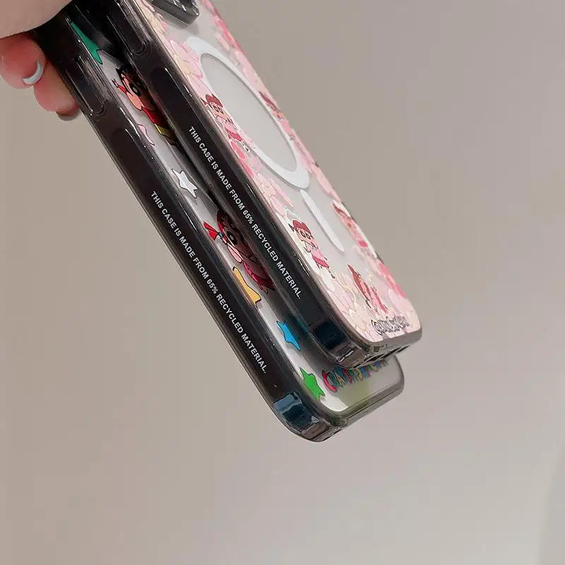 Cute Classic Anime Suitable for Apple iPhone 15 ProMax Magnetic Phone Case 13 Trendy Brand Wireless Charging 14pro