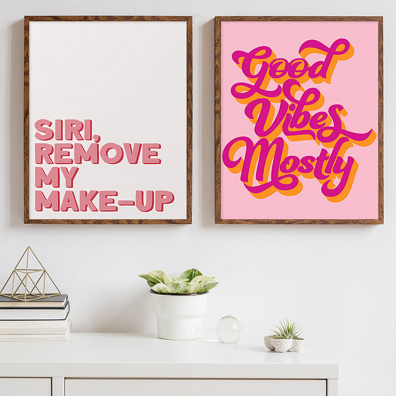 Funny Quote Art Poster Pink Makeup Prints Bedroom Home Decor Modern Inspirational Girl Power Dot Self Care Wall Canvas Painting