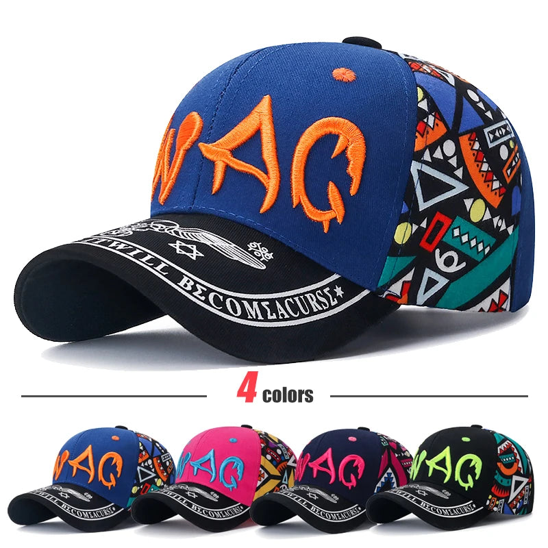 Letter Embroidery Cotton Adjustable Baseball Cap Sun Hat Trucker Caps Dad Hats