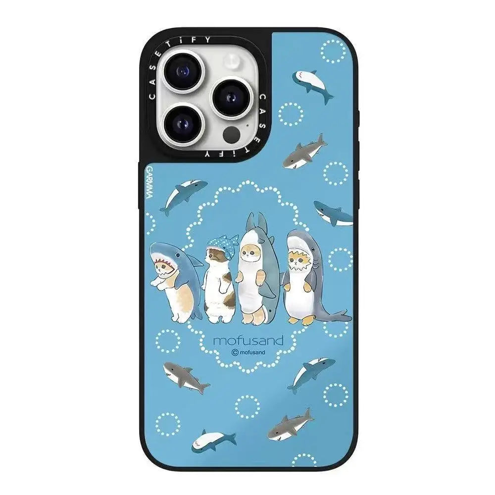 Adorable Orange Cat Pet Design for iPhone 16 pro Max Cartoon Phone Case Collaborative Series Cute Animal Print for Apple Phones