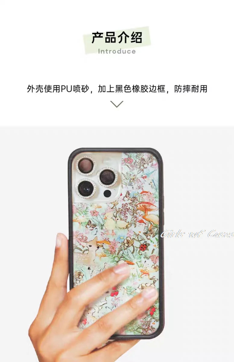Wildflower wild Grassland Deer Duck Phone Case for iPhone 16 15 14 13 12 Pro Max Plus WF Girls Taylor Giavasis Cover Cases