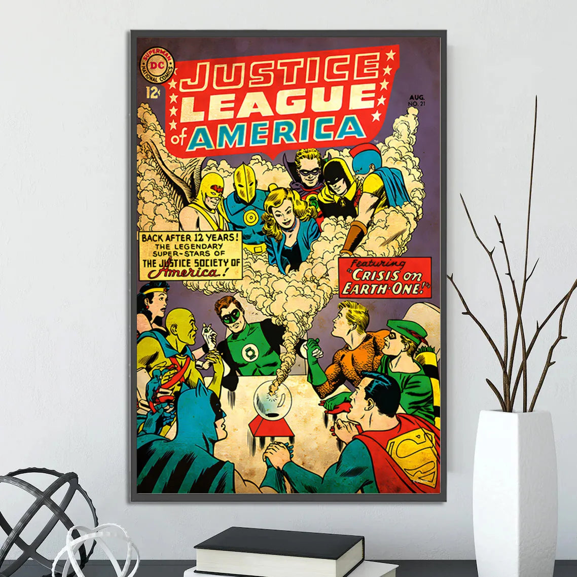 Batman Self-adhesive Poster Movie Wallpaper Figures Home Decoration Painting Wall Art DC Classic Covers Room Decor Kids Gift