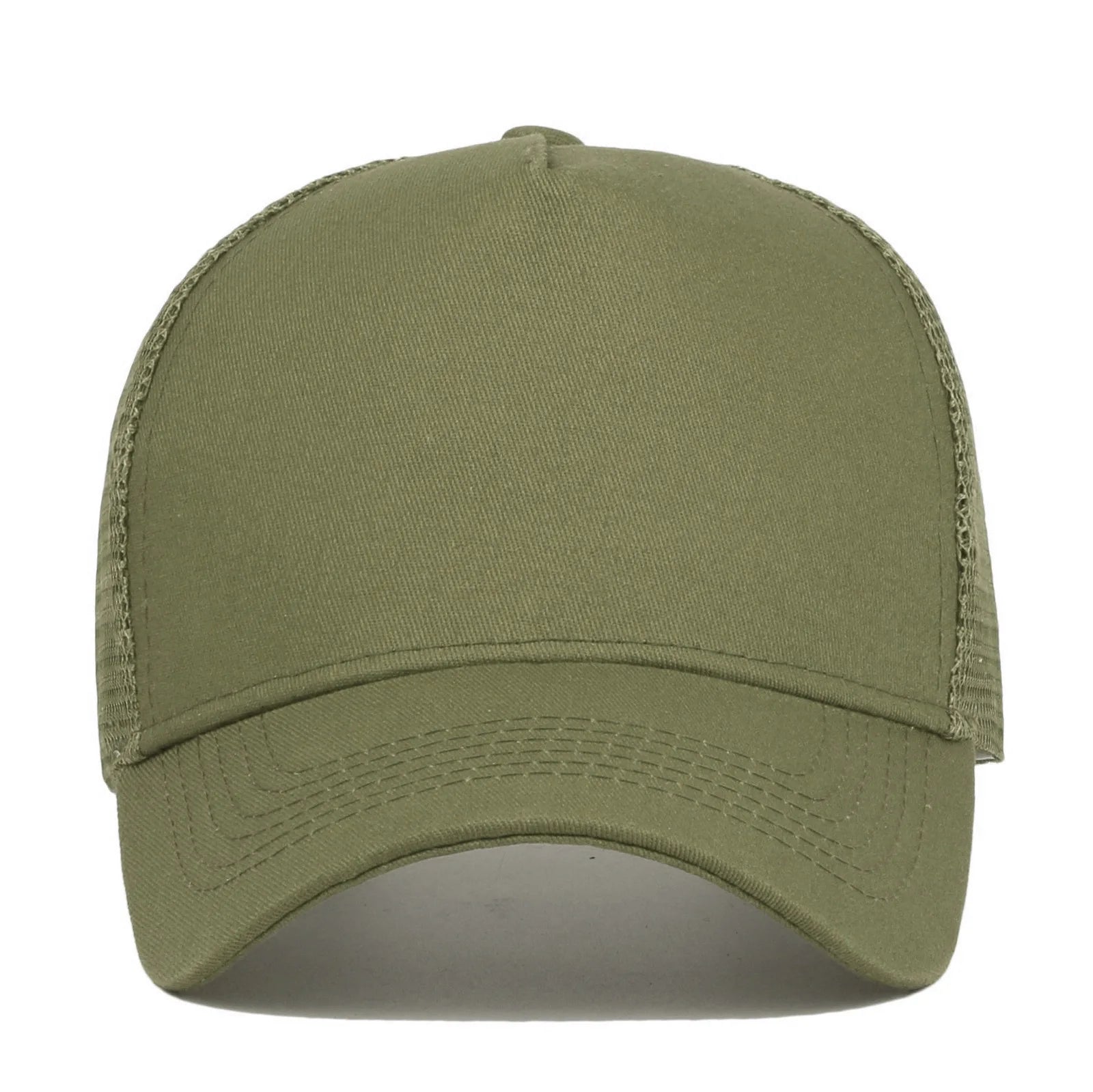 Custom Logo 5 Panel Baseball Cap For Women Men Cotton Embroidery Print Text Trucker Dad Hat Summer Outdoor Casual Mesh Hats