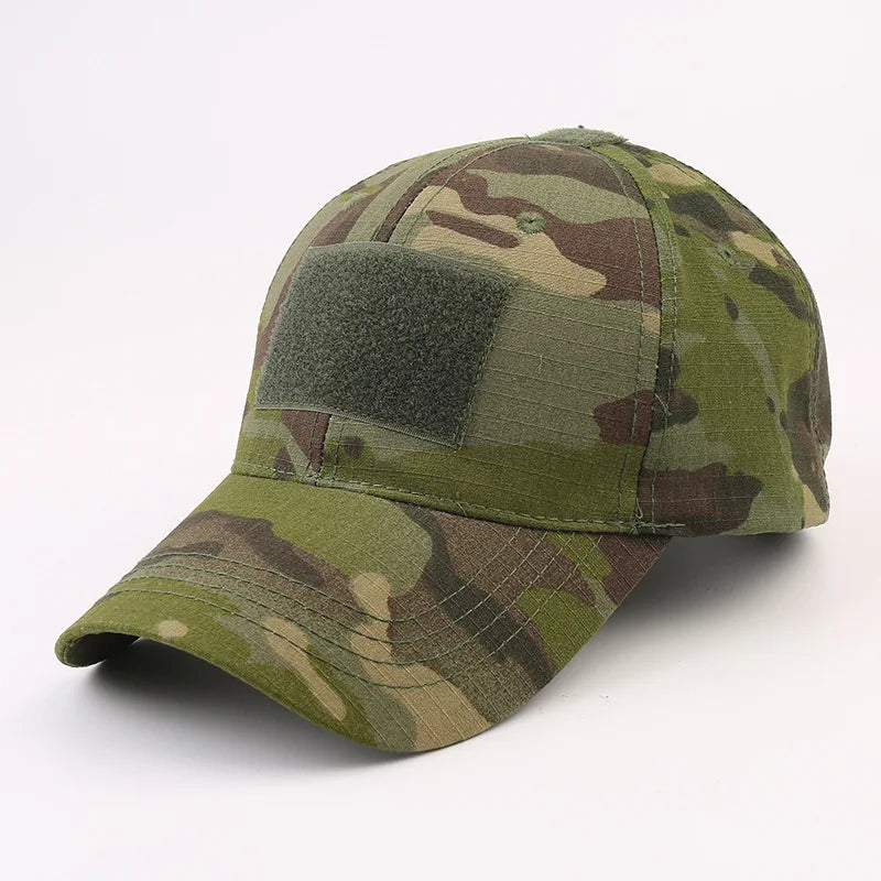 Outdoor camouflage hat Baseball hat Hunting hat Sports hat Bicycle hat Men Women Adult hat Duck tongue hat with curved brim