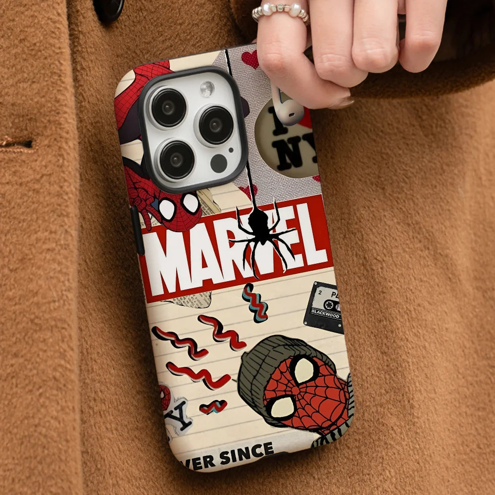 M-marvel s-spider man Phone Case Phone Case Film shell For iPhone 16 15 14 13 12 11 Pro Max Plus