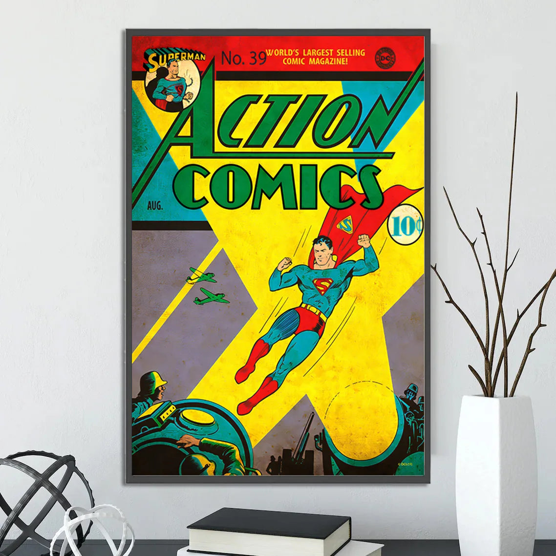 Batman Self-adhesive Poster Movie Wallpaper Figures Home Decoration Painting Wall Art DC Classic Covers Room Decor Kids Gift