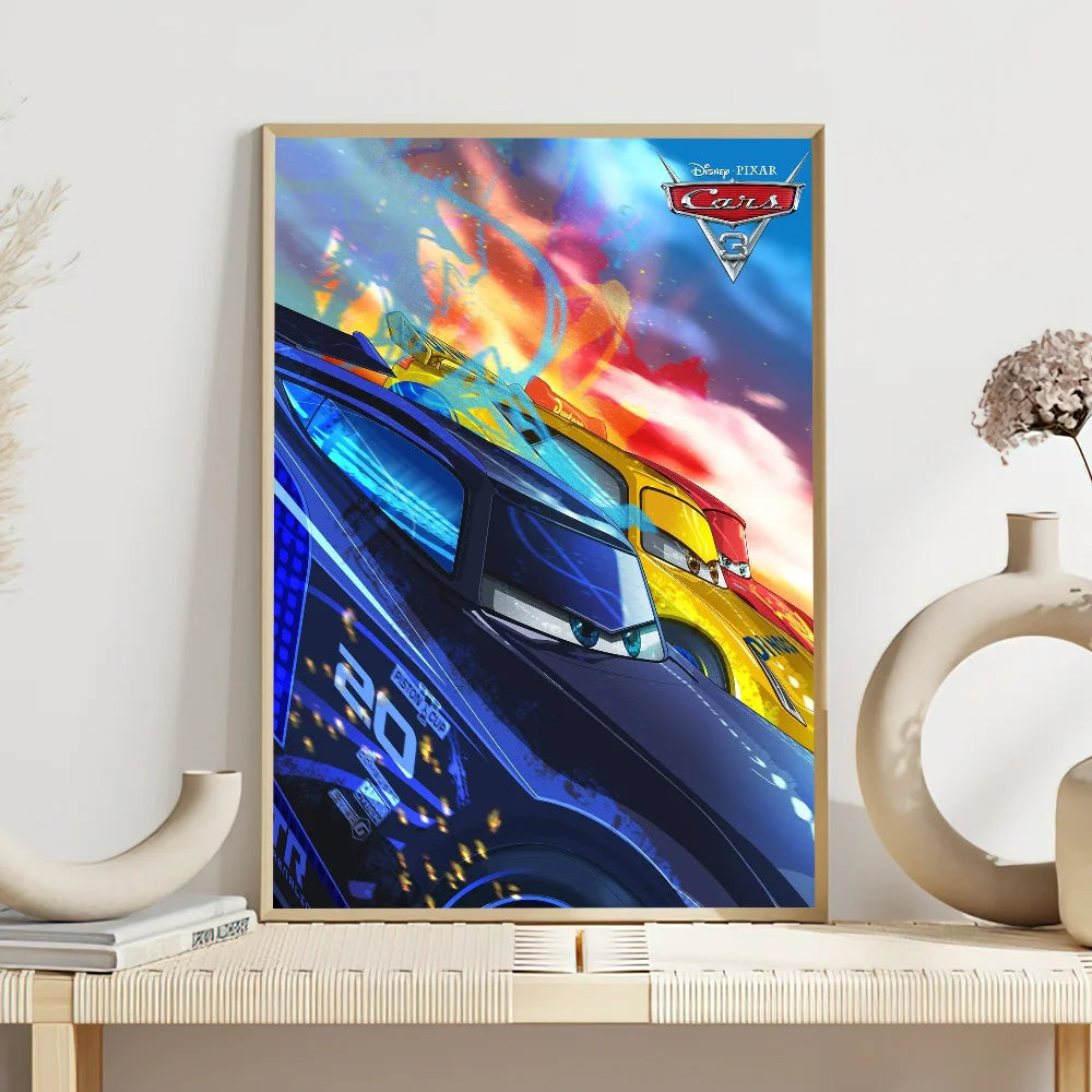 Cartoon C-ars 3 Poster Prints Wall Sticker Bedroom Living Office Home Room Decoration Painting Self Adhesive
