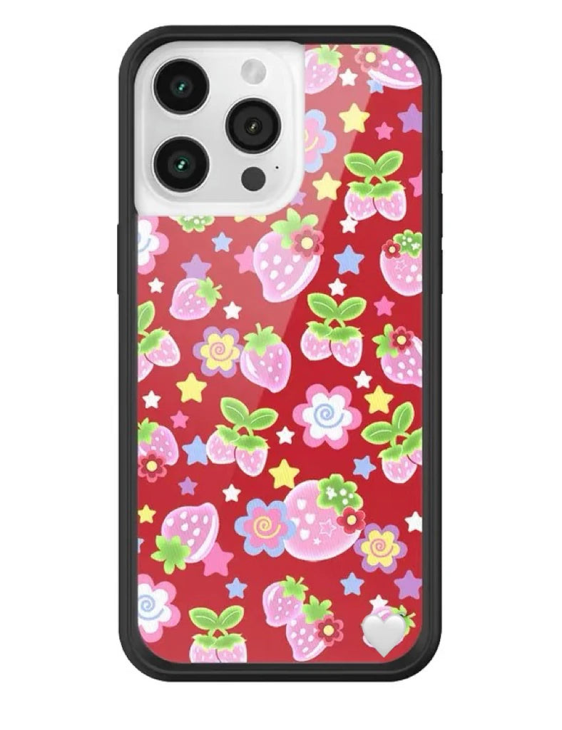 Wildflower Cartoon cute phone case for iPhone Animal Fruit Flower Creative 12 13 14 15 16 Pro Max 14 Plus Strawberry phone case