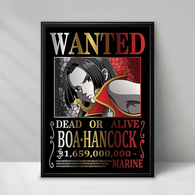 New Bandai Japanese Animation One Piece Bounty Order HD Poster Hanging Painting Mural Gaming Room Living Room Decoration Paintin