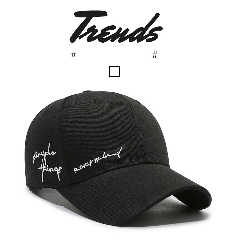 New Embroidery Baseball Cap For Men Women Hat Solid Sunscreen Baseball Hats Cotton Outdoor Sport Running Visor Casual Cap