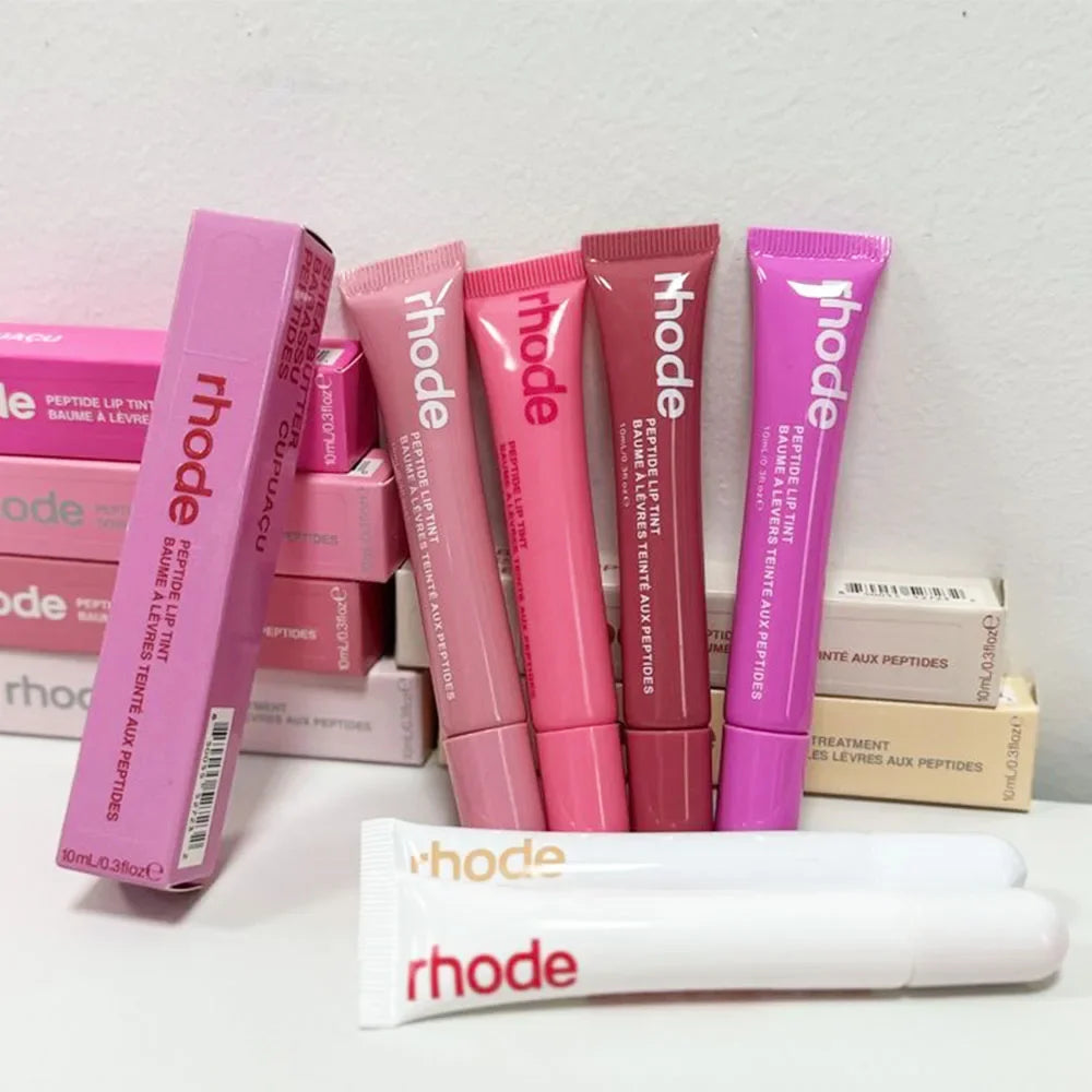 Brand NEW Rhode Fashion Color Lipstick Vanilla Portable Lip Gloss Holder Hot INS Lipstick Salted Caramel Lip Protect Glossy Oil