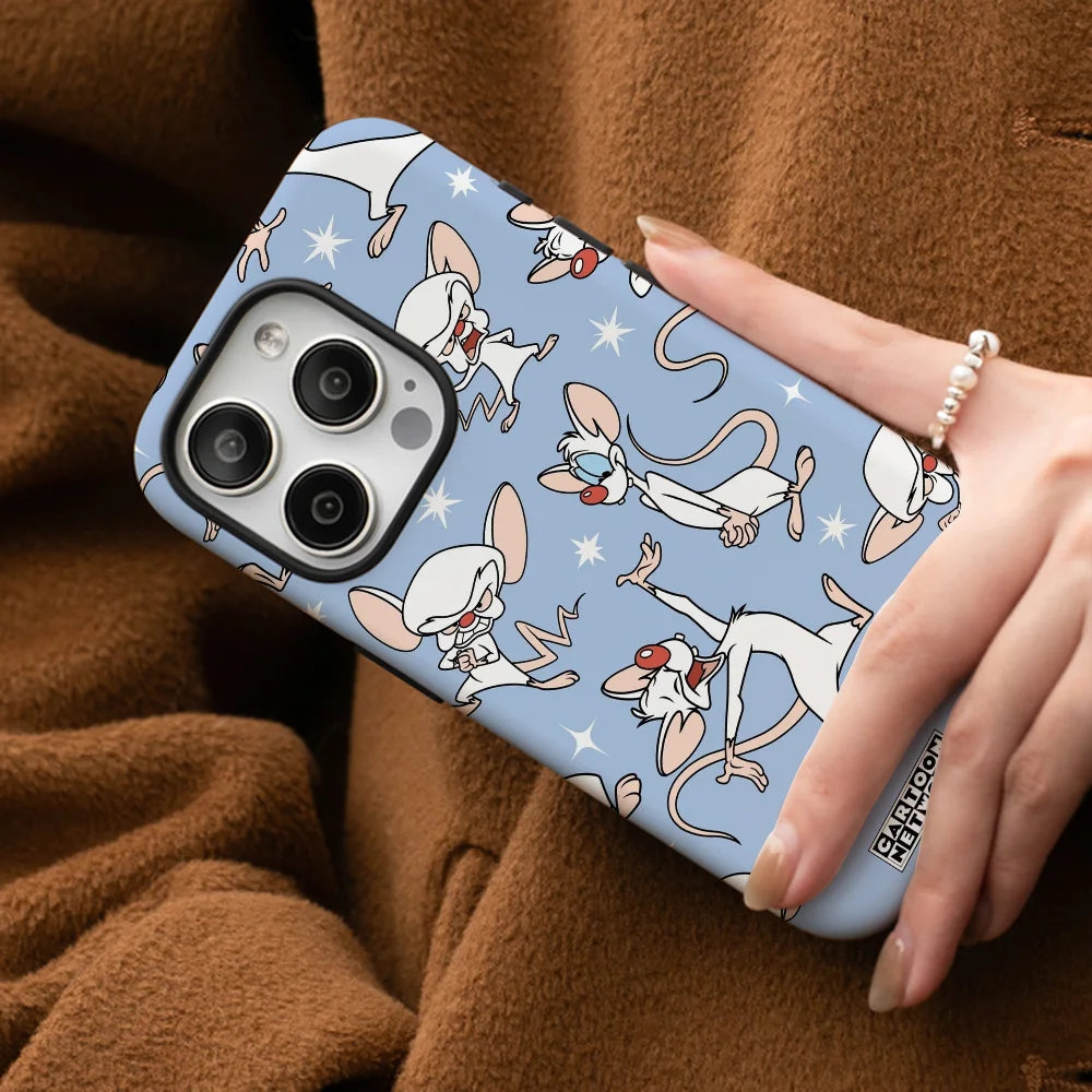 Cartoon Pink And The B-Brain Repeat Phone Case Phone Case Film shell For iPhone 16 15 14 13 12 11 Pro Max Plus