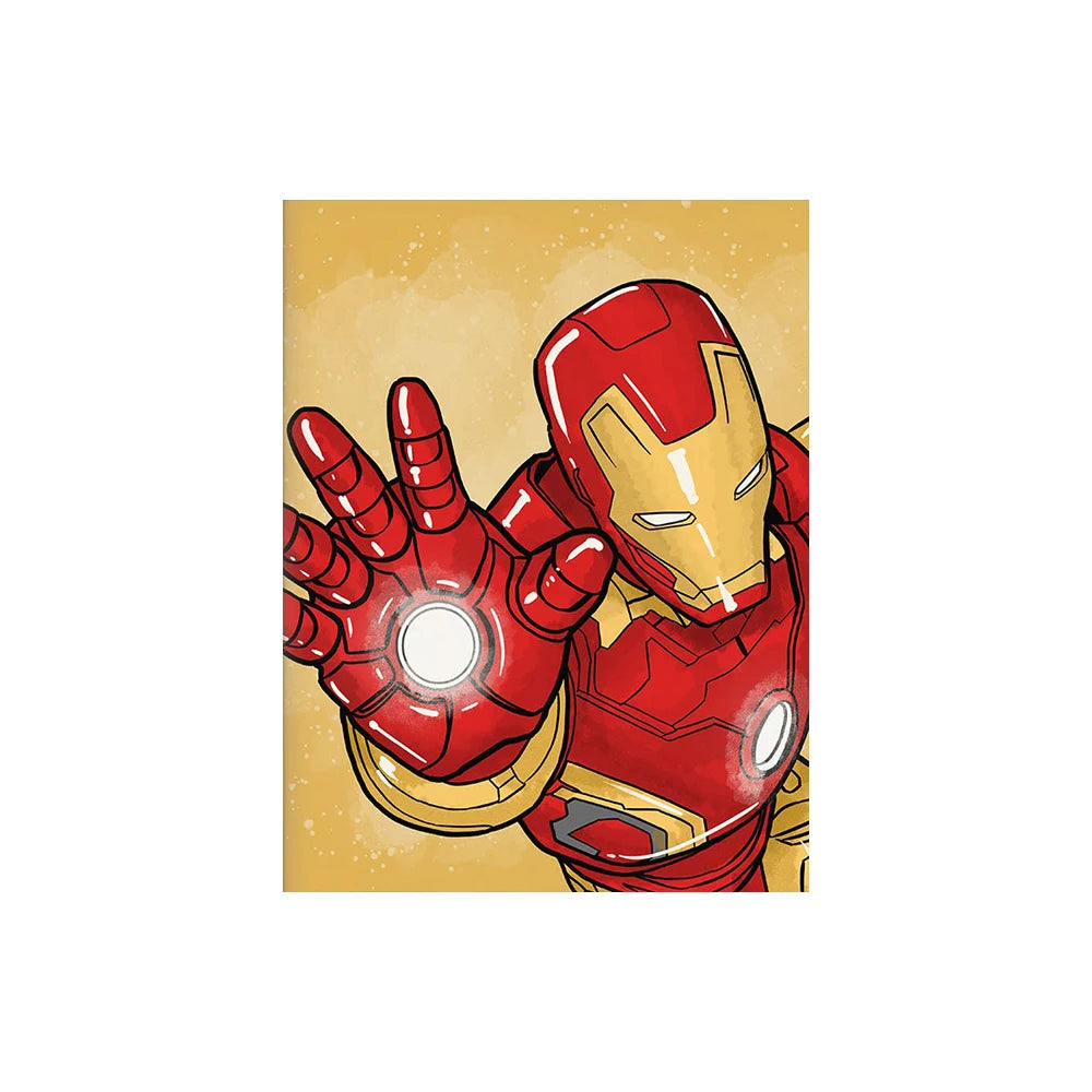 MINISO Poster Marvel Canvas Wall Art Print Mural Spider-Man Iron Man Captain America Cartoon Poster Home Decor Gift for Friends