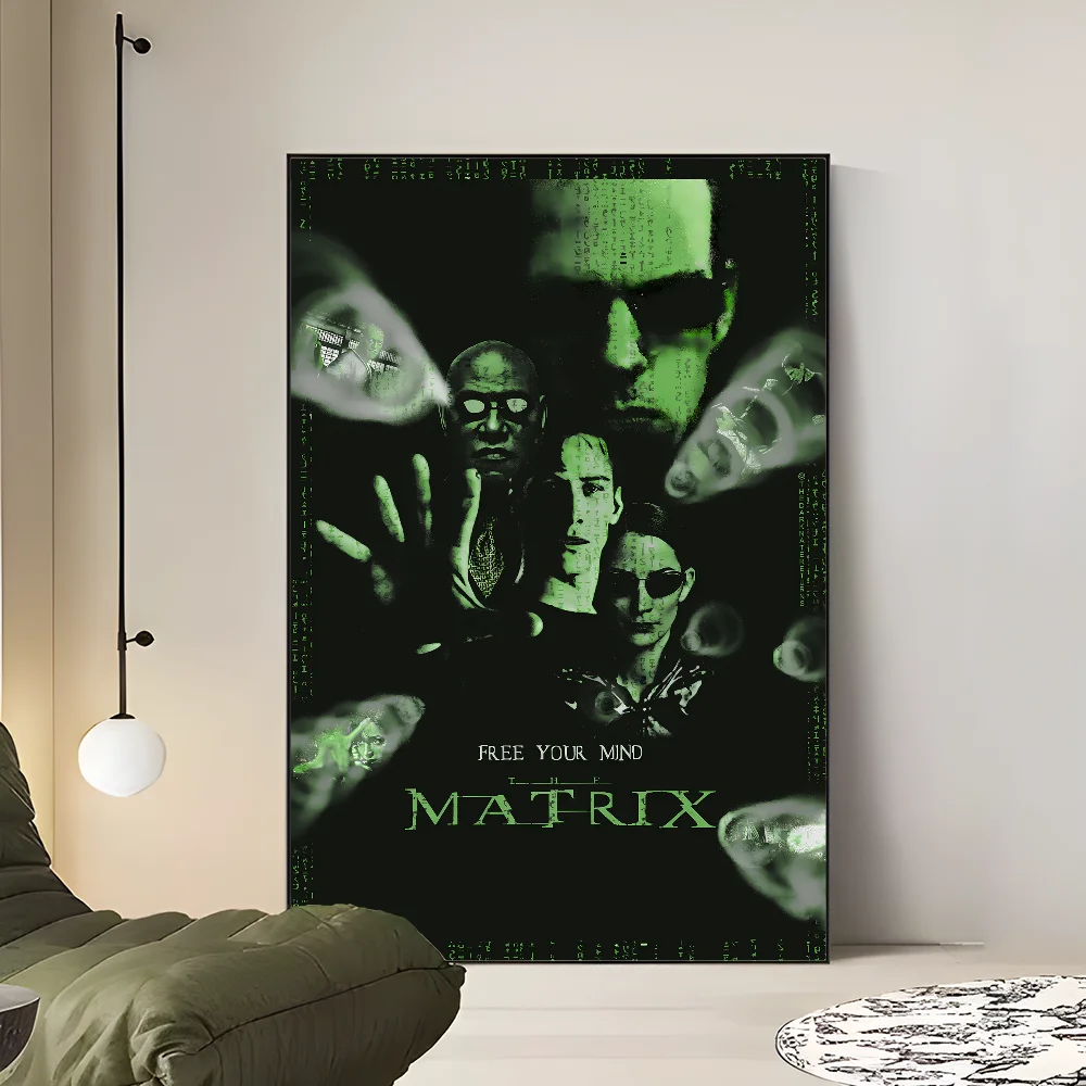 The Matrix Movie Sticky HD Wall Art Posters for Home Kawaii Room Decor Anime Posters Sticky HD Quality Retro for Home