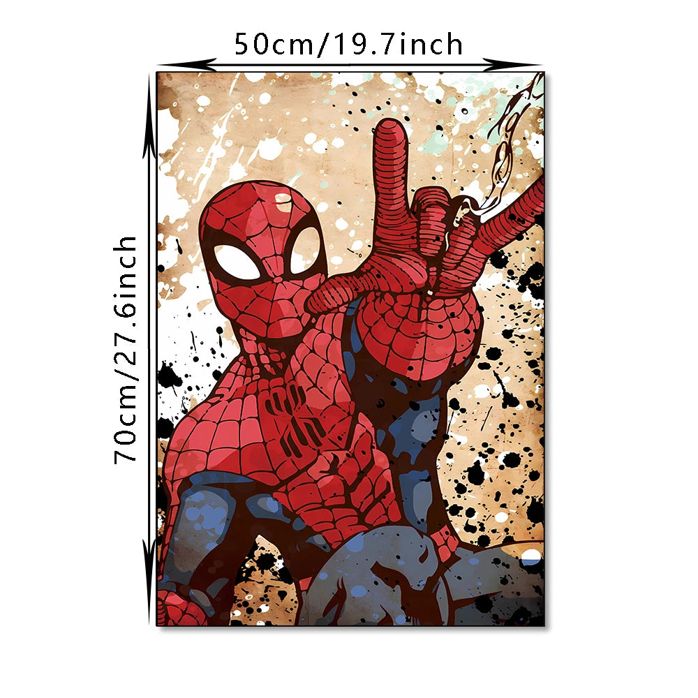 HOT Toys Spider Man Canvas Poster Marvel Hero Decor Iron Man Batman Hulk Mural Modern Home Decoration Gift