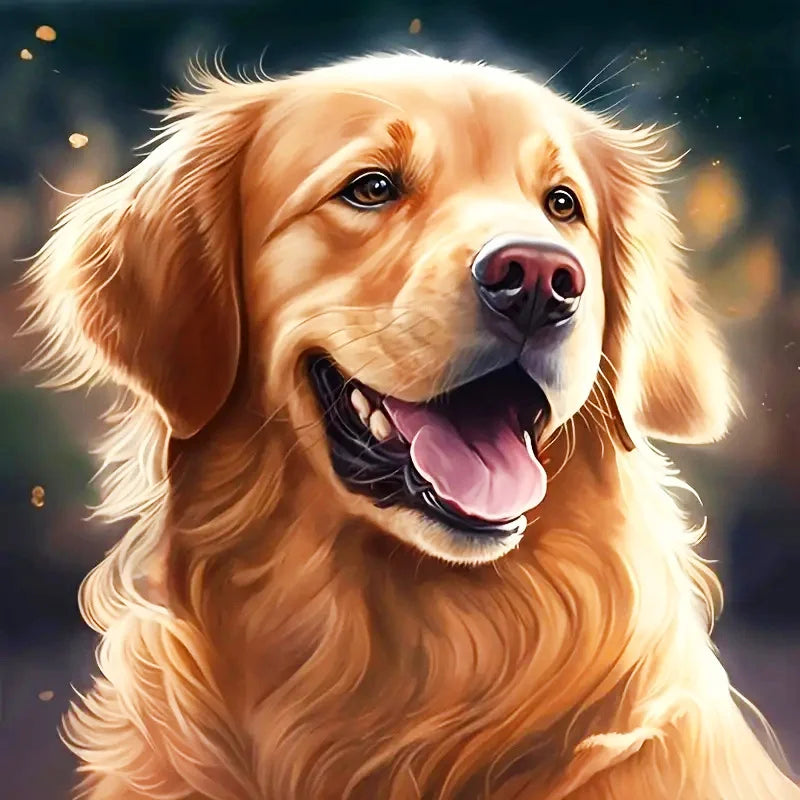 Huacan New Arrivals Diamond Painting Animal Full Square Round Diamond Mosaic Dog Art Gift Home Decor Craft Kit