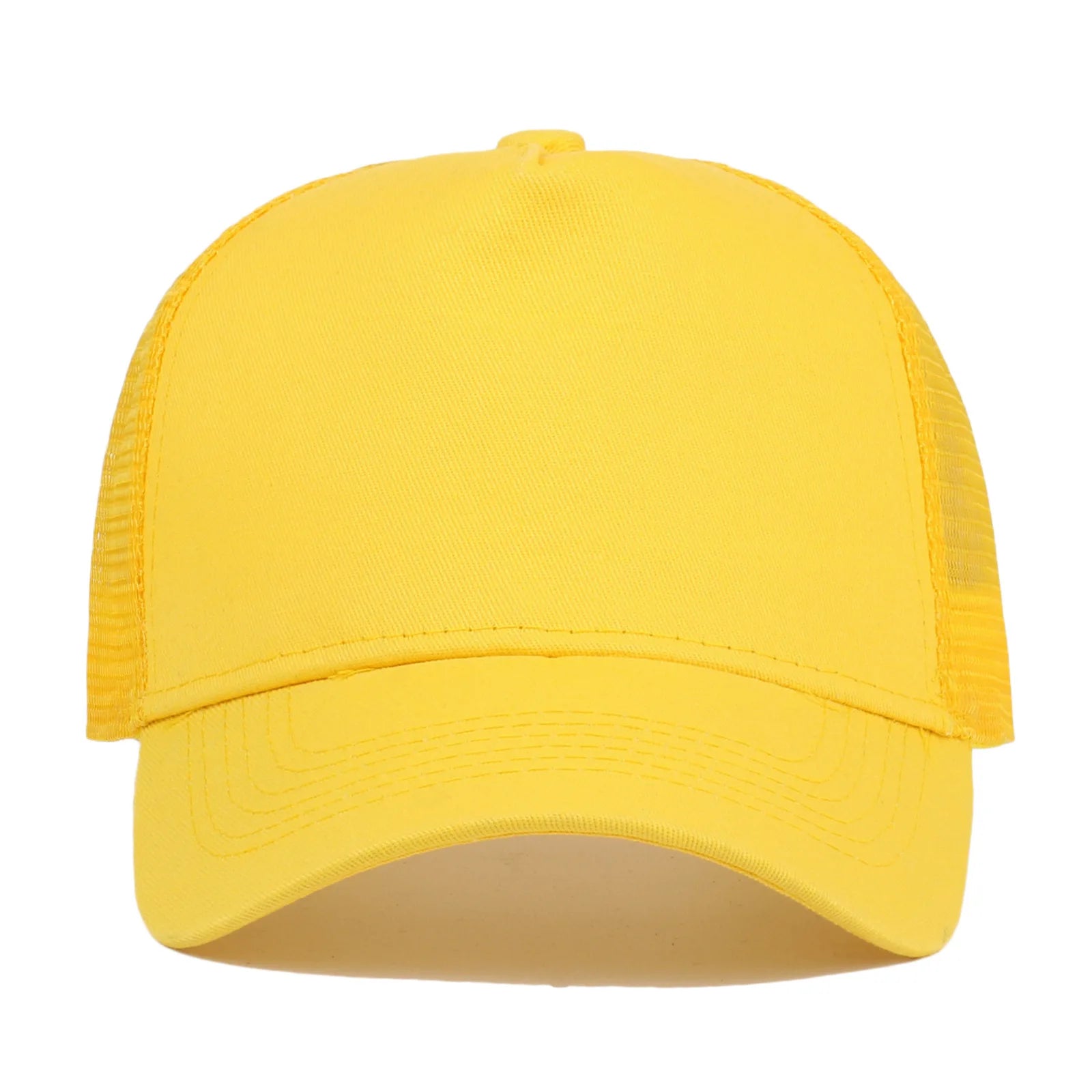 Custom Logo 5 Panel Baseball Cap For Women Men Cotton Embroidery Print Text Trucker Dad Hat Summer Outdoor Casual Mesh Hats
