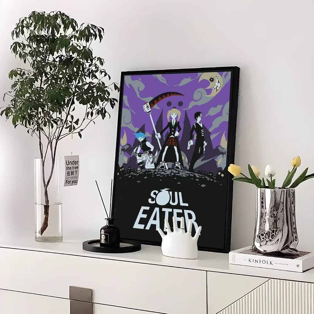 Classic Anime Soul Eater Anime Posters Sticky Whitepaper Sticker DIY Room Bar Cafe Kawaii Room Decor
