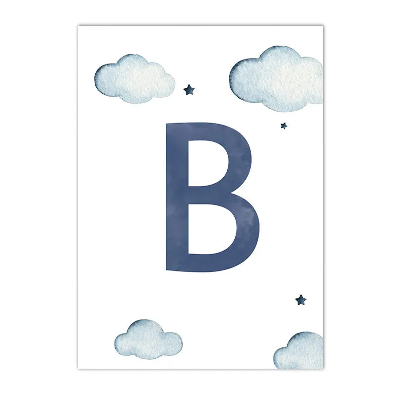 Hot Air Balloon Canvas Poster Custom Name Art Painting Blue Helicopter Plane Print Pictures Nursery Wall Posters Kids Room Decor