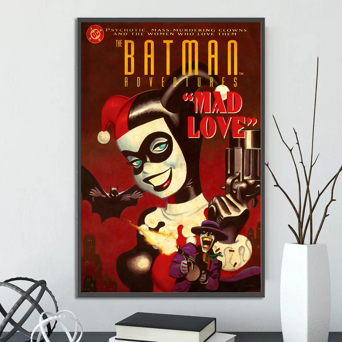 Batman Self-adhesive Poster Movie Wallpaper Figures Home Decoration Painting Wall Art DC Classic Covers Room Decor Kids Gift