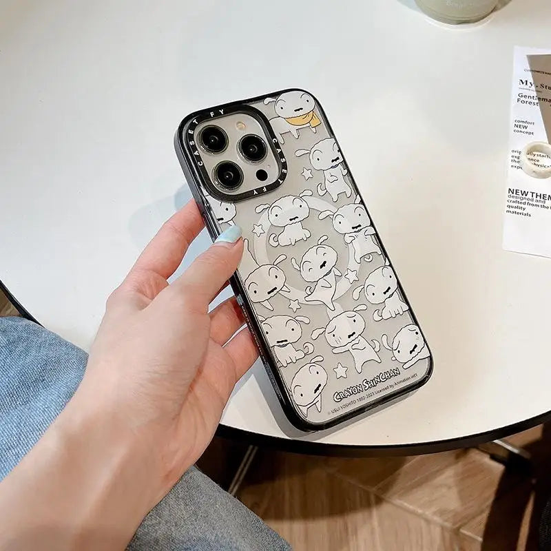 Cute Classic Anime Suitable for Apple iPhone 15 ProMax Magnetic Phone Case 13 Trendy Brand Wireless Charging 14pro