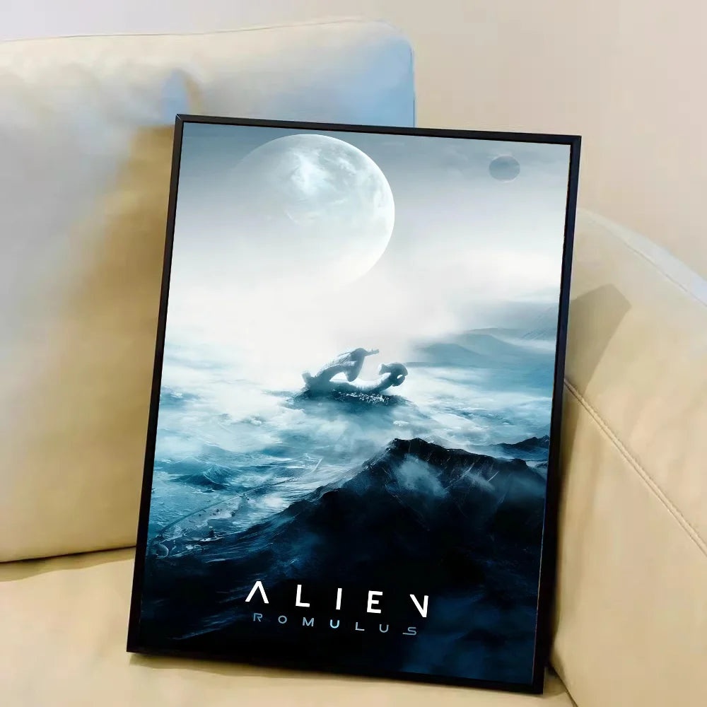 Movie a-Alien Romulus Anime Posters Sticky Whitepaper Prints Posters Artwork Kawaii Room Decor