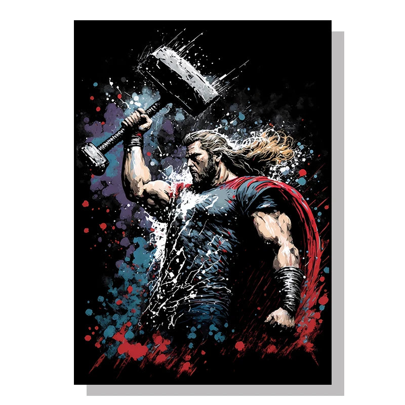 Marvel Movie Canvas Art Poster Anime Super Hero SpiderMan Iron Man Canvas Painting Home Wall Decor Prints and Children's Gifts