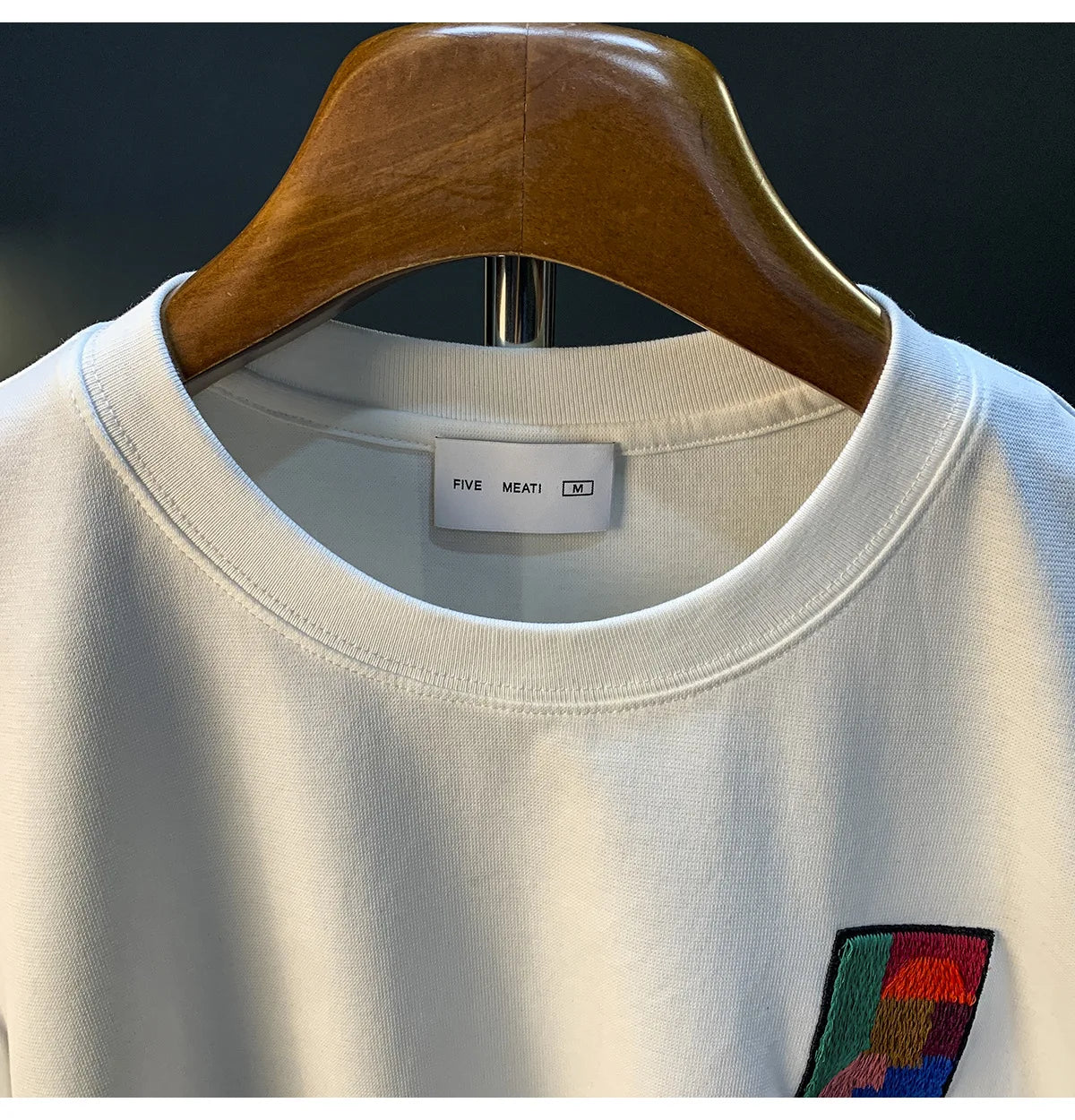2025 Summer New Geometric Creative Printed Short sleeved T-shirt for Men, Comfortable, Versatile, Premium Embroidered Top