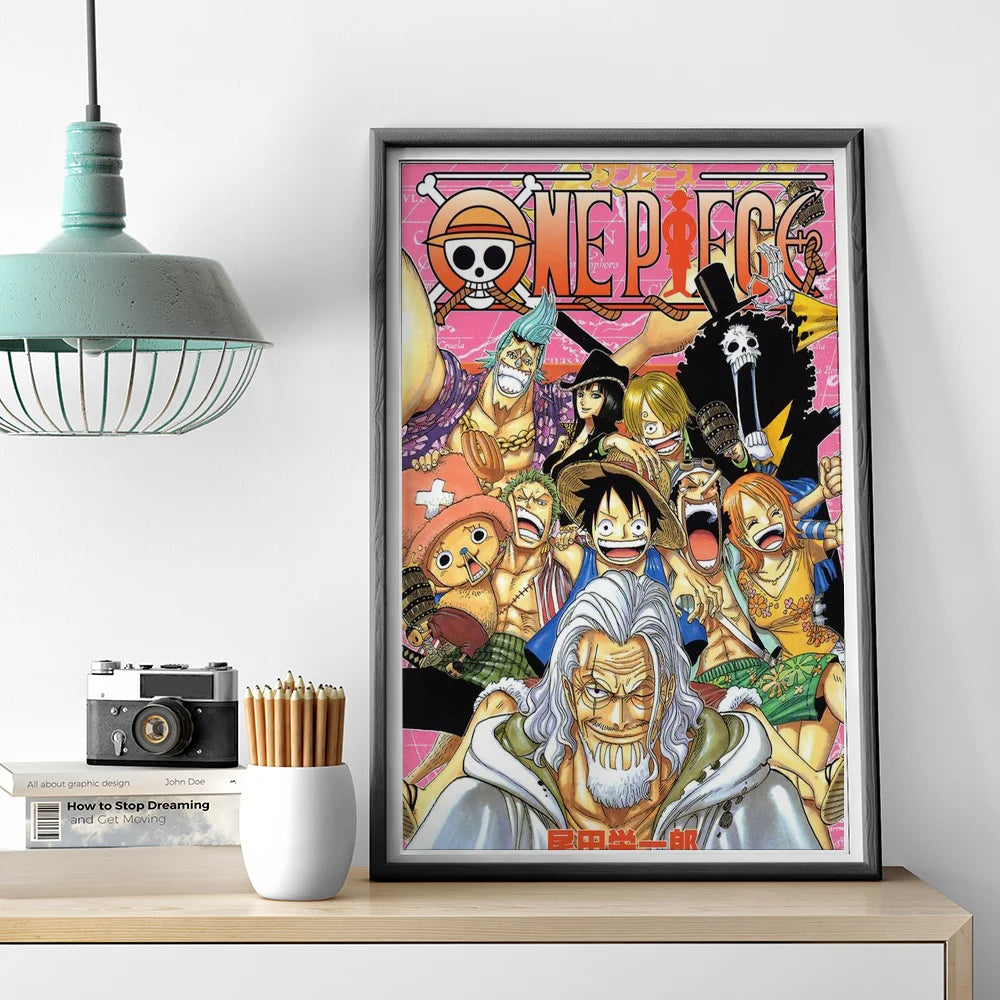 1pc One Piece Poster HD Posters Home Room Bar Cafe Decor Art Wall Painting Picture
