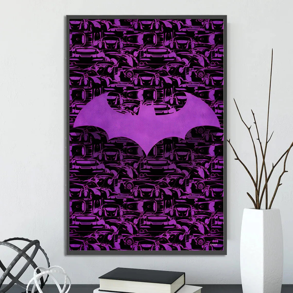 DC Superman Logo Self-adhesive Poster Movie Wallpaper Figures Home Decoration Painting Wall Art Batman Room Decor Kids Gift