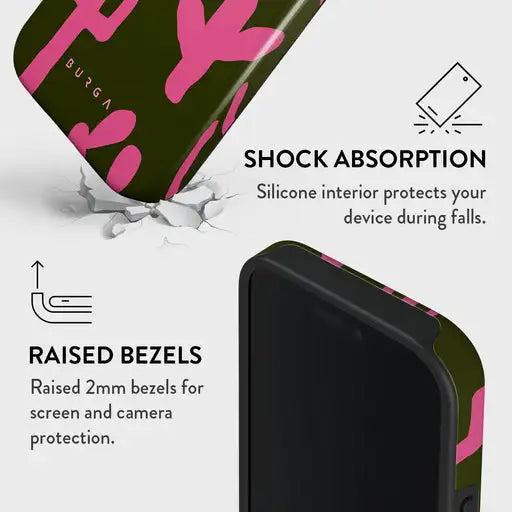 Serenade BURGA Phone Case for iPhone 16 15 14 13 12 11 X XS XR XSMAX 7 8 Pro Max Plus Luxury Double-layer Back Cover