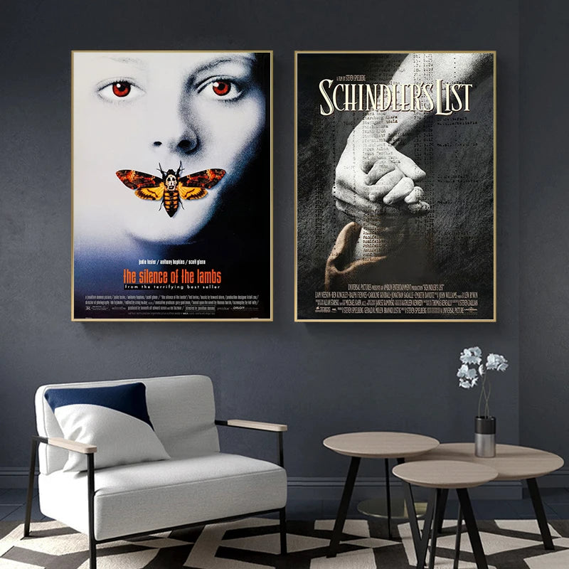 Hot Classic Canvas Painting FICTION Movie Posters The Office Friends TV Retro Home Wall Decor Poster Film Art Painting Pictures